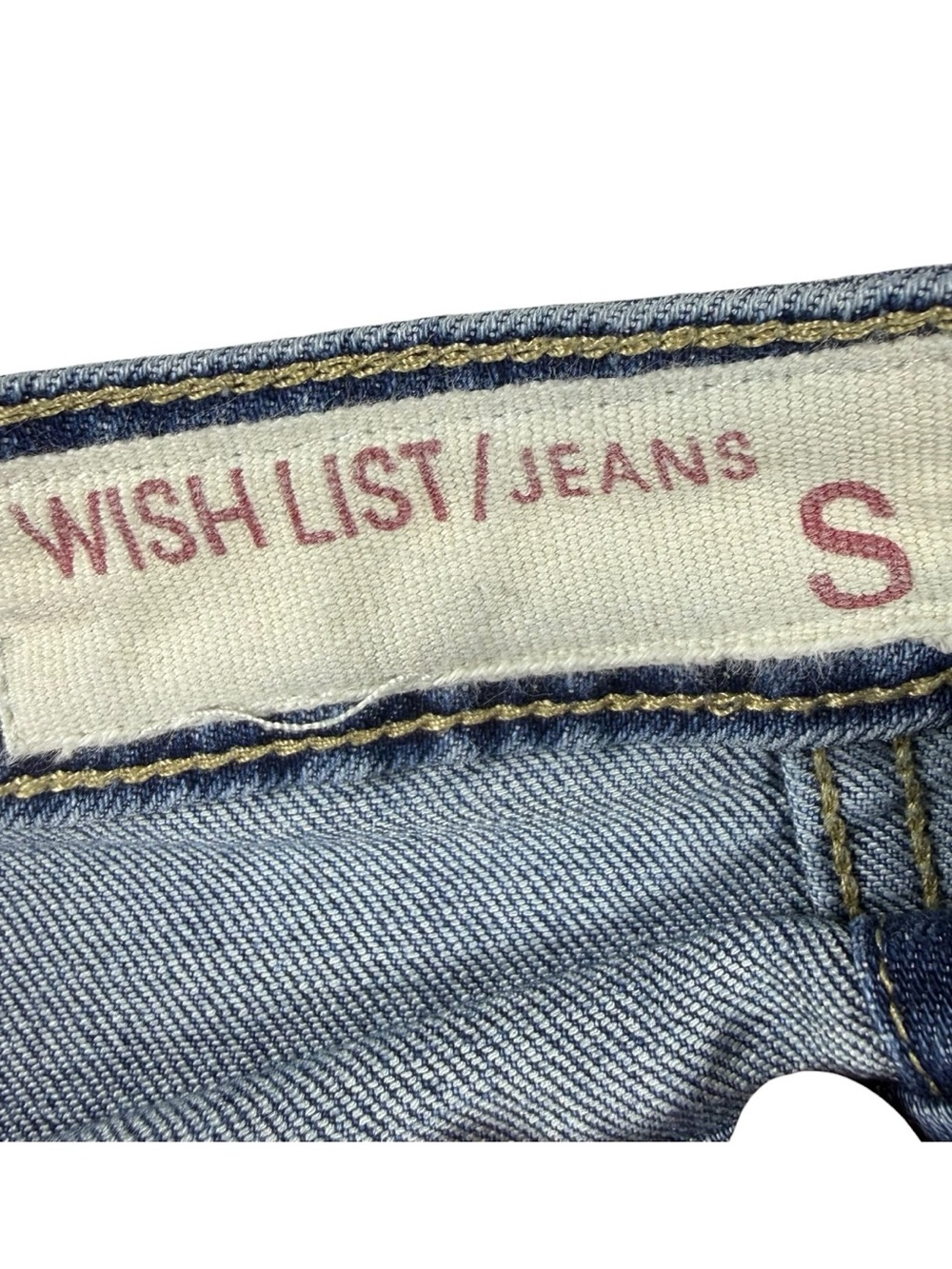 Wishlist Jeans Denim Mini Skirt Button Front Y2K Light Wash Size S - Picture 5 of 10